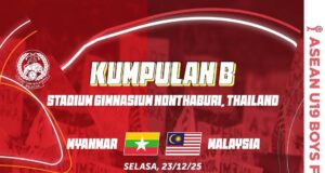 Jadual Kumpulan B: Kejuaraan Futsal B-19 ASEAN 2025