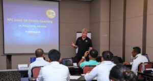 Sesi Praktikal Kursus Kejurulatihan Kecergasan AFC Tahap 1B: Membangun Kemahiran dan Pengetahuan Kecergasan Atlet.