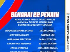 Senarai Pemain Futsal Malayan Tigress untuk Kem Latihan Pusat Sebagai Persiapan Kejuaraan Antarabangsa