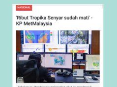 Senyuman Hujan: Ribut Tropika Seny Sah Dikenal Pasti oleh MetMalaysia