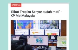 Senyuman Hujan: Ribut Tropika Seny Sah Dikenal Pasti oleh MetMalaysia