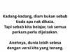 Ketika Diam Menjadi Pilihan: Memahami Kelelahan dalam Berbicara
