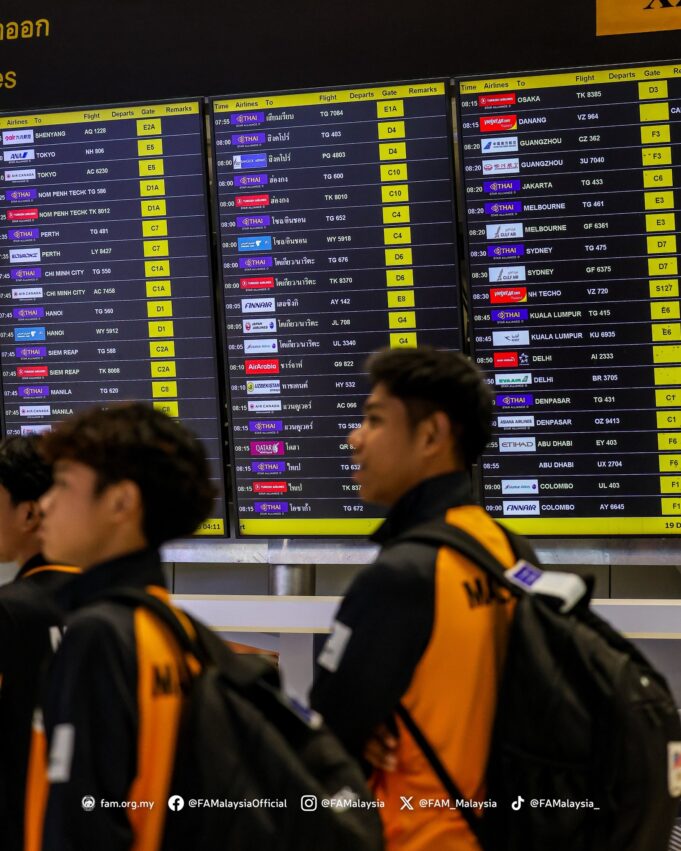 Skuad Harimau Malaya B-23 Tiba di Suvarnabhumi: Misi Mengharumkan Nama Negara