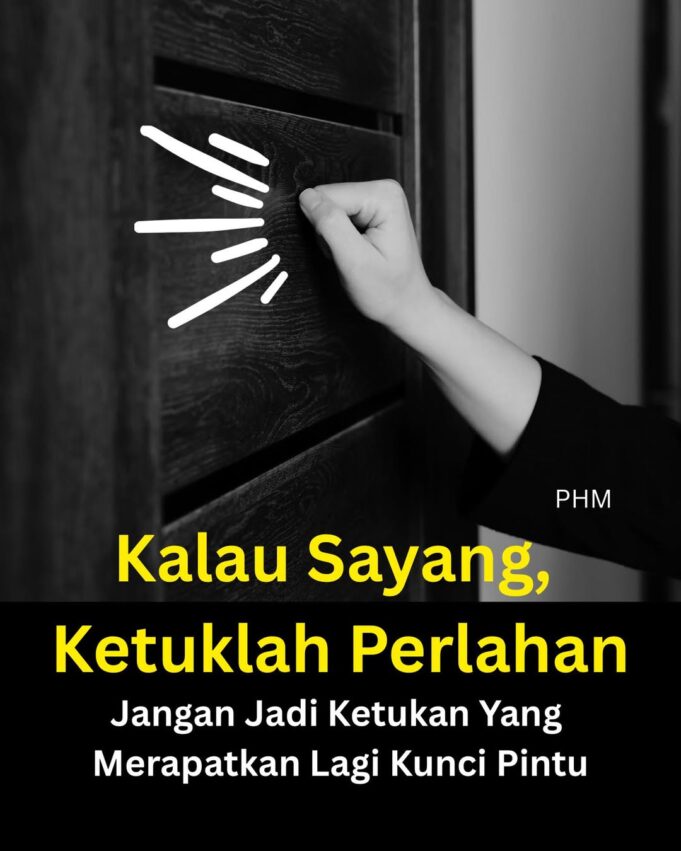 Ketuk Pintu Tanpa Sedar: Kebiasaan yang Perlu Kita Elakkan