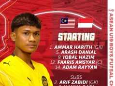 Senarai Pemain Utama dan Simpanan Skuad Futsal Harimau Malaya B-19