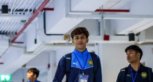 Sambutan Hangat Ketibaan Skuad Futsal Harimau Malaya B-19 di Stadium