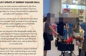 Prihatin terhadap kebimbangan pengunjung, Sunway Square Mall mengambil langkah tegas dengan melarang kemasukan haiwan ke dalam premis. Keputusan ini diambil untuk memastikan keselamatan dan keselesaan semua pengunjung. Mall berkenaan berharap dengan larangan ini, suasana lebih selesa dapat terjamin dan kebersihan premis dapat dipelihara.