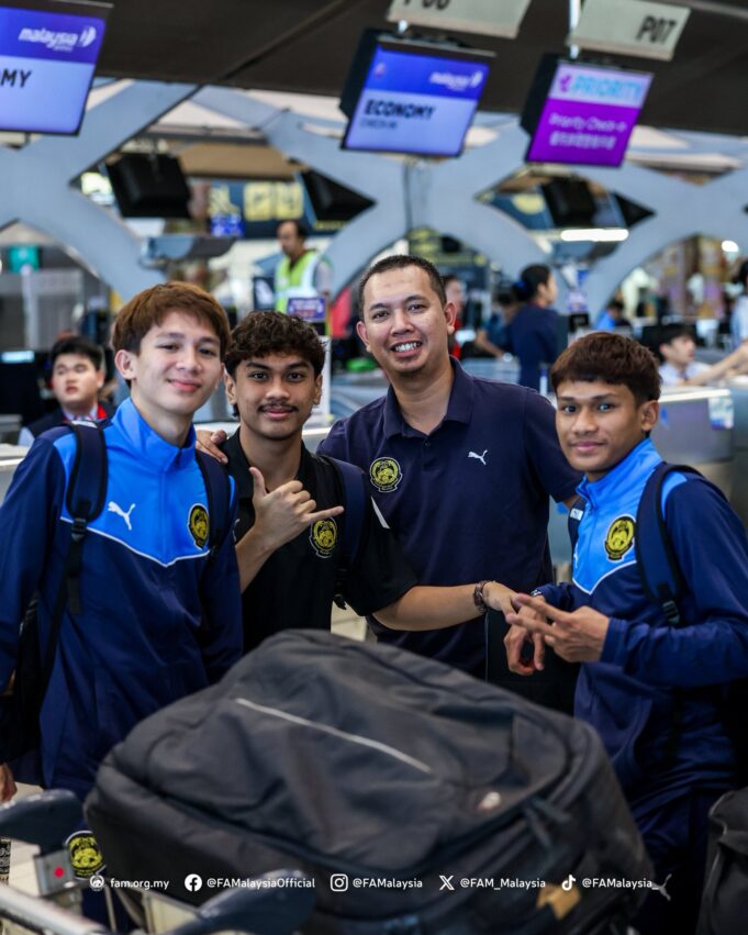 Skuad Futsal Harimau Malaya B-19 Tiba di Suvarnabhumi untuk Misi Kejohanan
