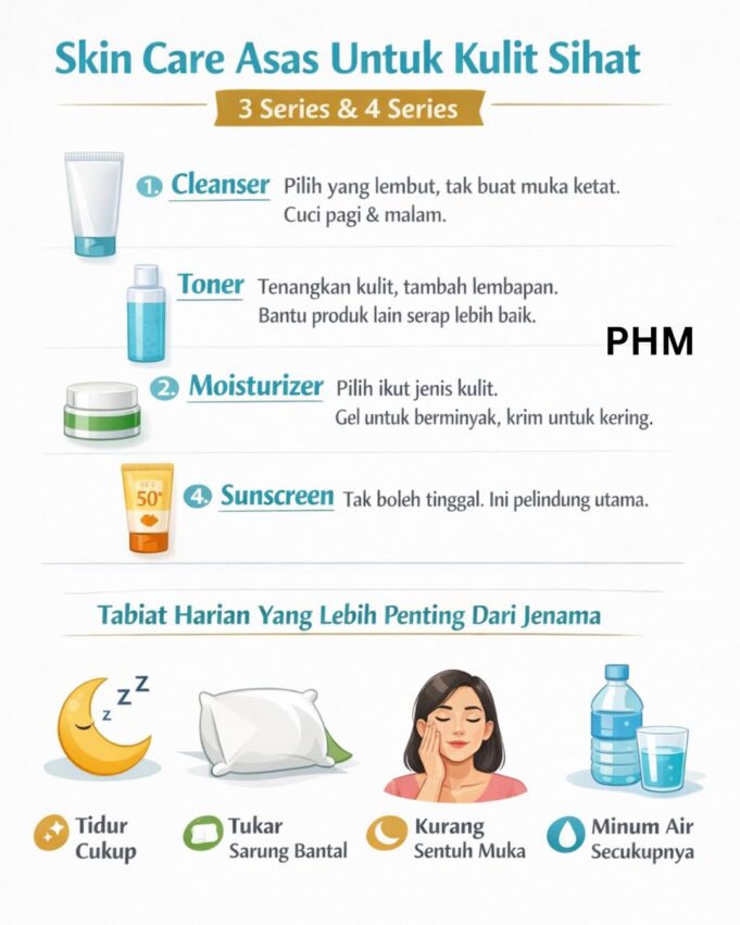 Keperluan Penjagaan Kulit dalam Rutin Self-Care