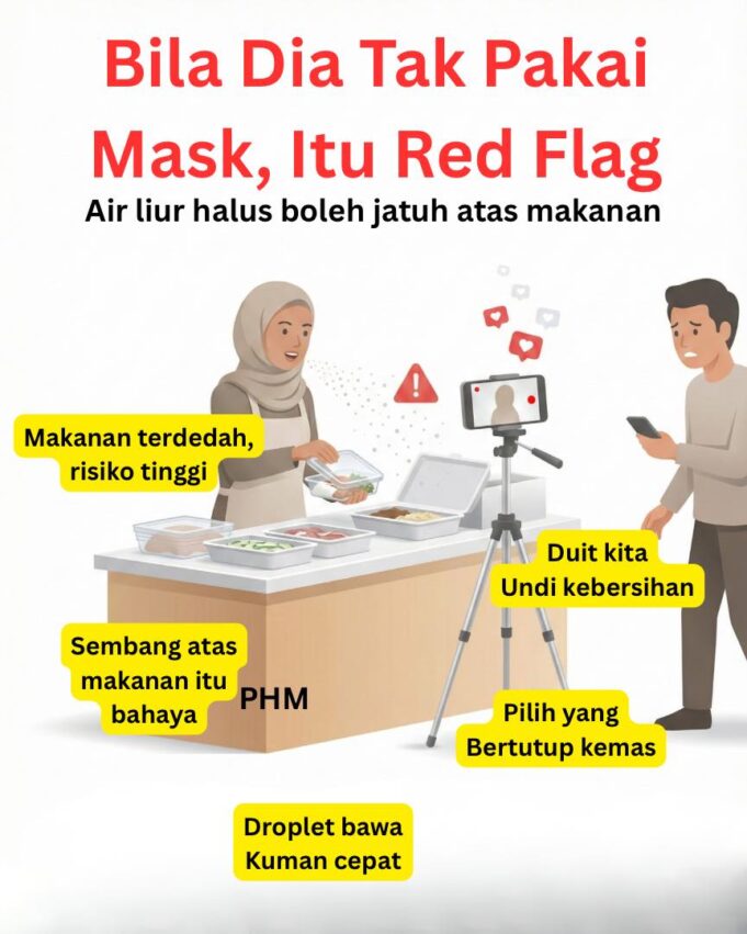 Red flags dalam kebersihan makanan: Kenali tanda-tanda pengendalian yang tidak selamat.