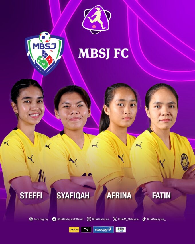 Senarai Pemain Wanita Kebangsaan: 10 Pemain Futsal dan 5 Pemain Bola Sepak