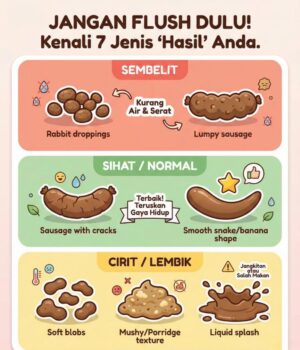 Perhatian Penting: Semak Sebelum Flush!