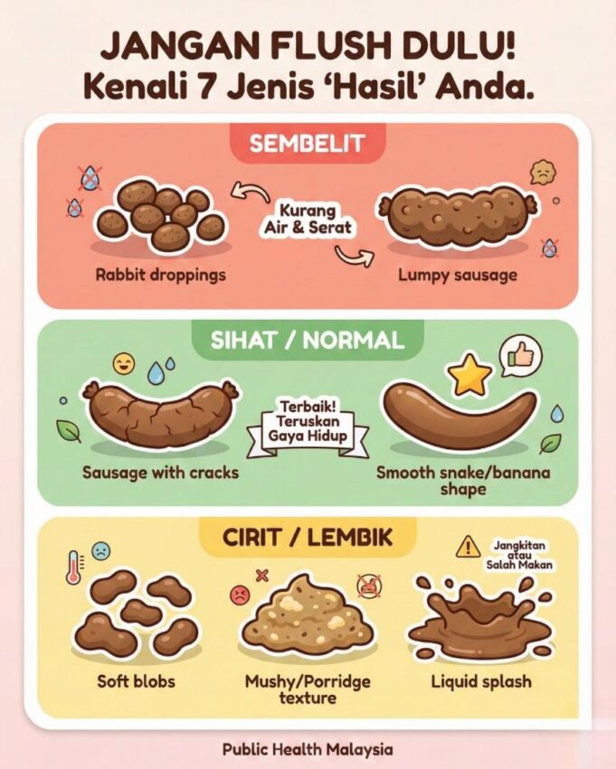 Perhatian Penting: Semak Sebelum Flush!