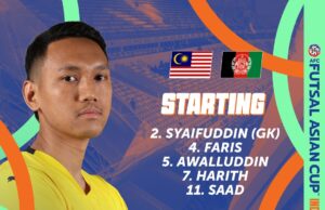 Senarai Pemain Utama dan Simpanan Skuad Futsal Harimau Malaya