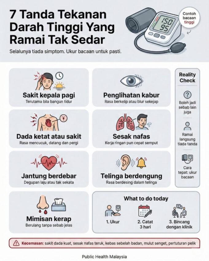 Kesedaran Awal: Mengapa Menunggu Tanda Tekanan Darah Tinggi Bukan Pilihan Bijak