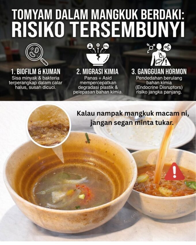 Kenapa Tomyam Tidak Sesuai Dalam Mangkuk Plastik
