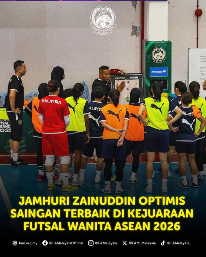 Jamhuri Zainuddin Optimis Futsal Wanita Malaysia Bersedia untuk Saingan di Kejuaraan ASEAN 2026