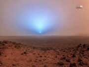Keajaiban Senja Martian: Cahaya Biru yang Menyala di Hujung Cakrawala