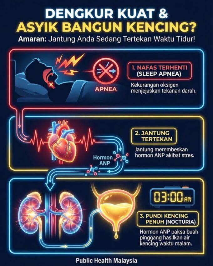 Apakah Dengkur dan Henti Nafas Semasa Tidur Berisiko untuk Kesihatan Suami Anda?