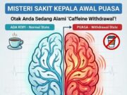 Kepala Berdenyut Macam Nak Pecah Pada 3 Hari Pertama Puasa? Anda Mungkin Sedang Mengalami Dehidrasi atau Penyesuaian Badan.