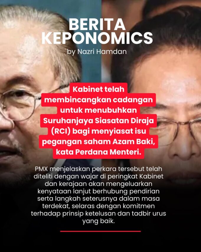 “Komitmen Jemaah Menteri Dalam Mengukuhkan Agenda Pembangunan Negara”