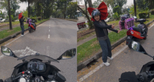 “Terlihat dari Jauh Reben Besar Itu” – Gelagat Wanita Menari di Lorong Sepi Menghiburkan Netizen.