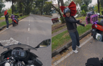 “Terlihat dari Jauh Reben Besar Itu” – Gelagat Wanita Menari di Lorong Sepi Menghiburkan Netizen.