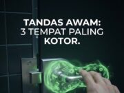 Ada 3 tempat dalam tandas awam yang lebih kotor dari mangkuk tandas: tombol pintu, pemegang tisu, dan permukaan sinki.