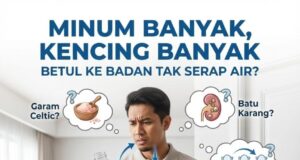 Minum Air Banyak: Mengapa Perlu Ke Tandas Lebih Sering?
