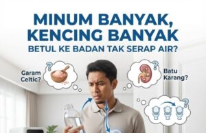 Minum Air Banyak: Mengapa Perlu Ke Tandas Lebih Sering?