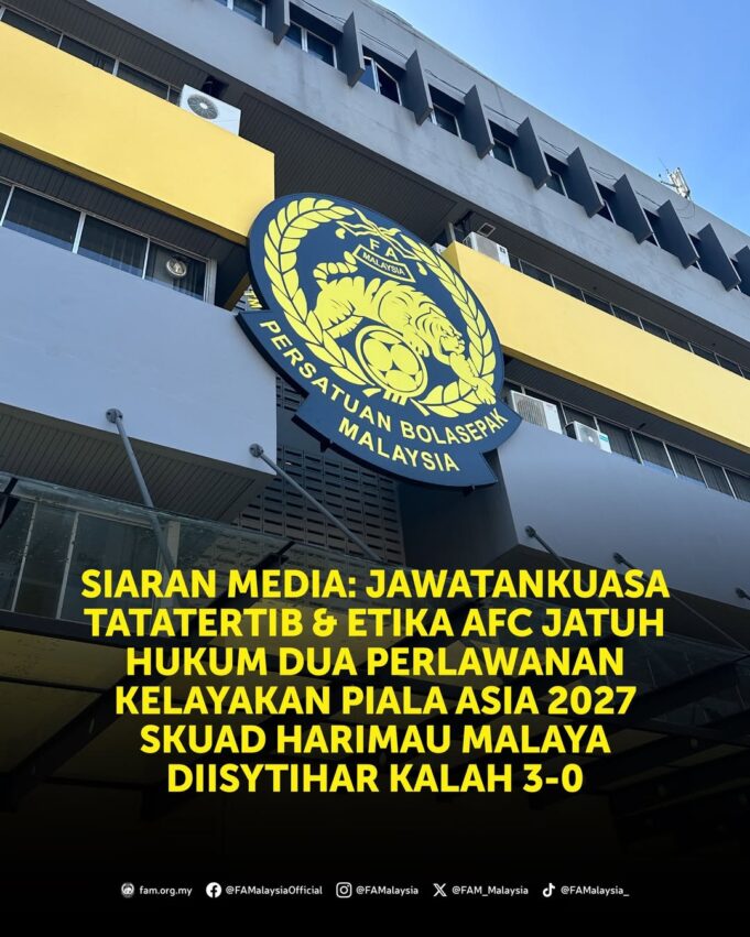 Jawatankuasa Tatatertib AFC Kenakan Hukuman Dua Perlawanan kepada Pemain Kelab