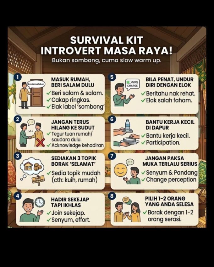 Ekspresi Kegembiraan Geng Extrovert: Pulang ke Kampung untuk Beraya!