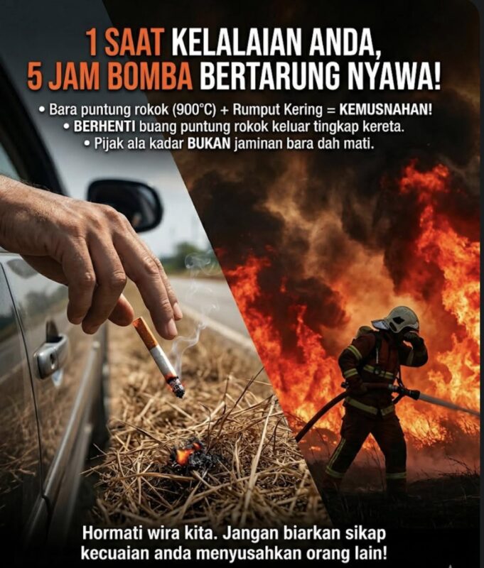 Kesedaran Alam: Hentikan Pembuangan Puntung Rokok Sembarangan