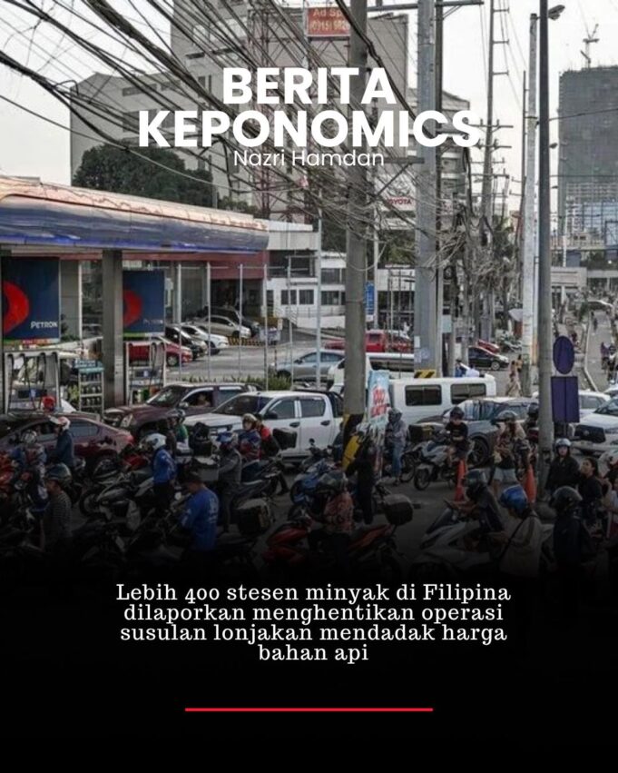 Lebih 400 Stesen Minyak di Filipina Hentikan Operasi Akibat Lonjakan Harga