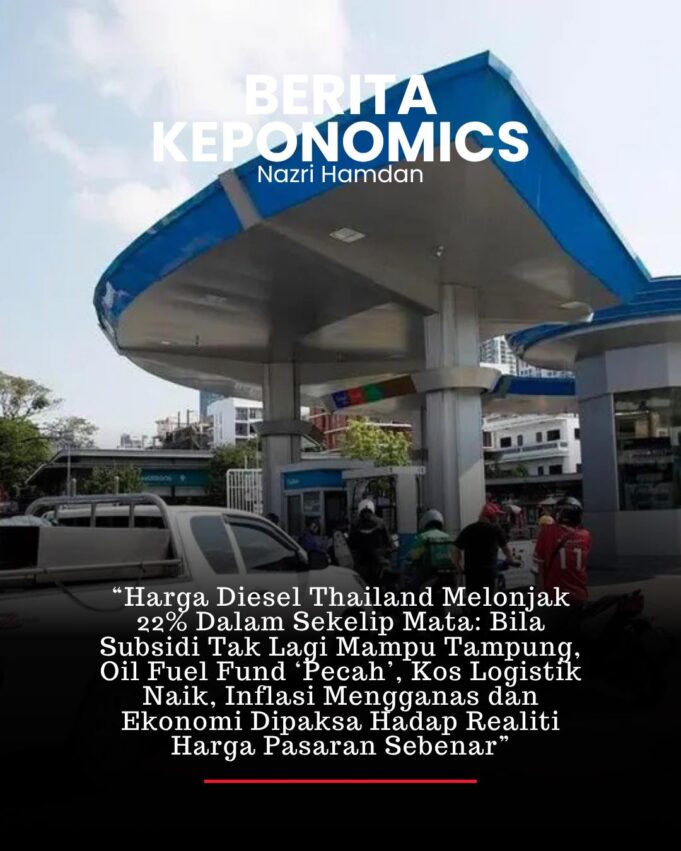 Lonjakan Mendadak Harga Bahan Api di Thailand: Kenaikan 22% Dalam Tempoh Pendek