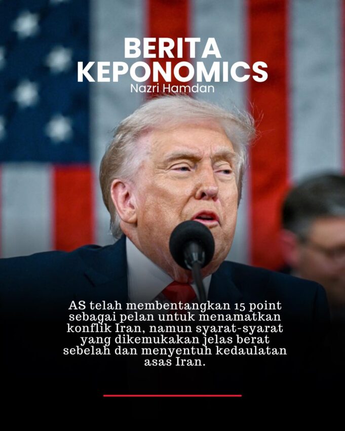 15 Titik Penyelesaian AS untuk Menamatkan Konflik Iran