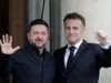 Zelensky tiba di Paris untuk perbincangan tentang menekan Rusia.
