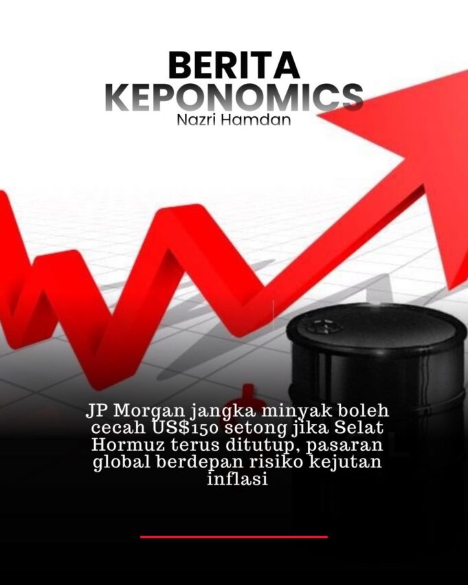 JP Morgan Ramal Lonjakan Harga Minyak Global Mencecah US$150 Setong