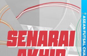 Senarai Akhir 14 Pemain Futsal Kebangsaan Pilihan Ketua Jurulatih