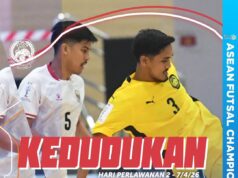 Analisis Carta Kedudukan Kumpulan B – Kejuaraan Futsal ASEAN 2026