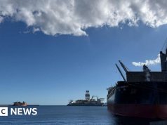 Kapal pesiar yang dilanda virus tiba di Tenerife sementara petugas perubatan menunggu penumpang.