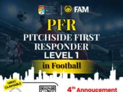 Jemputan untuk Penyertaan Kursus Pensijilan Pitch-Side First Responder (PFR) Tahap 1