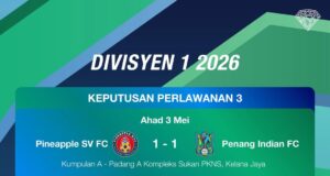 Keputusan Penuh Liga Puteri Divisyen 1 2026: Hari Perlawanan 3