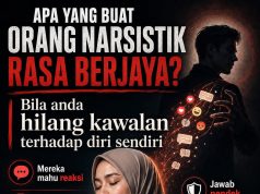 Orang narsistik merasa berjaya apabila mereka membuat anda hilang kawalan terhadap diri sendiri.