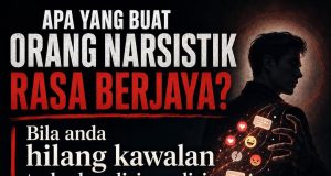 Orang narsistik merasa berjaya apabila mereka membuat anda hilang kawalan terhadap diri sendiri.