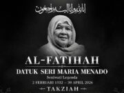 Seniwati legendaris Maria Menado telah berpulang ke hadrat Ilahi pada usia 94 tahun. Almarhumah dikenang sebagai sosok yang memberikan sumbangan besar dalam dunia seni, terutama di bidang musik dan teater. Meskipun perjalanan hidupnya penuh warna dan pencapaian, kehilangannya meninggalkan duka mendalam di kalangan penggemar dan pelaku seni di tanah air. Kenangan tentang bakat dan dedikasinya akan terus hidup dalam ingatan generasi mendatang.