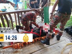 Anggota polis Kuching cedera selepas terjatuh ke dalam gaung sedalam 6 meter semasa program komuniti di kampung