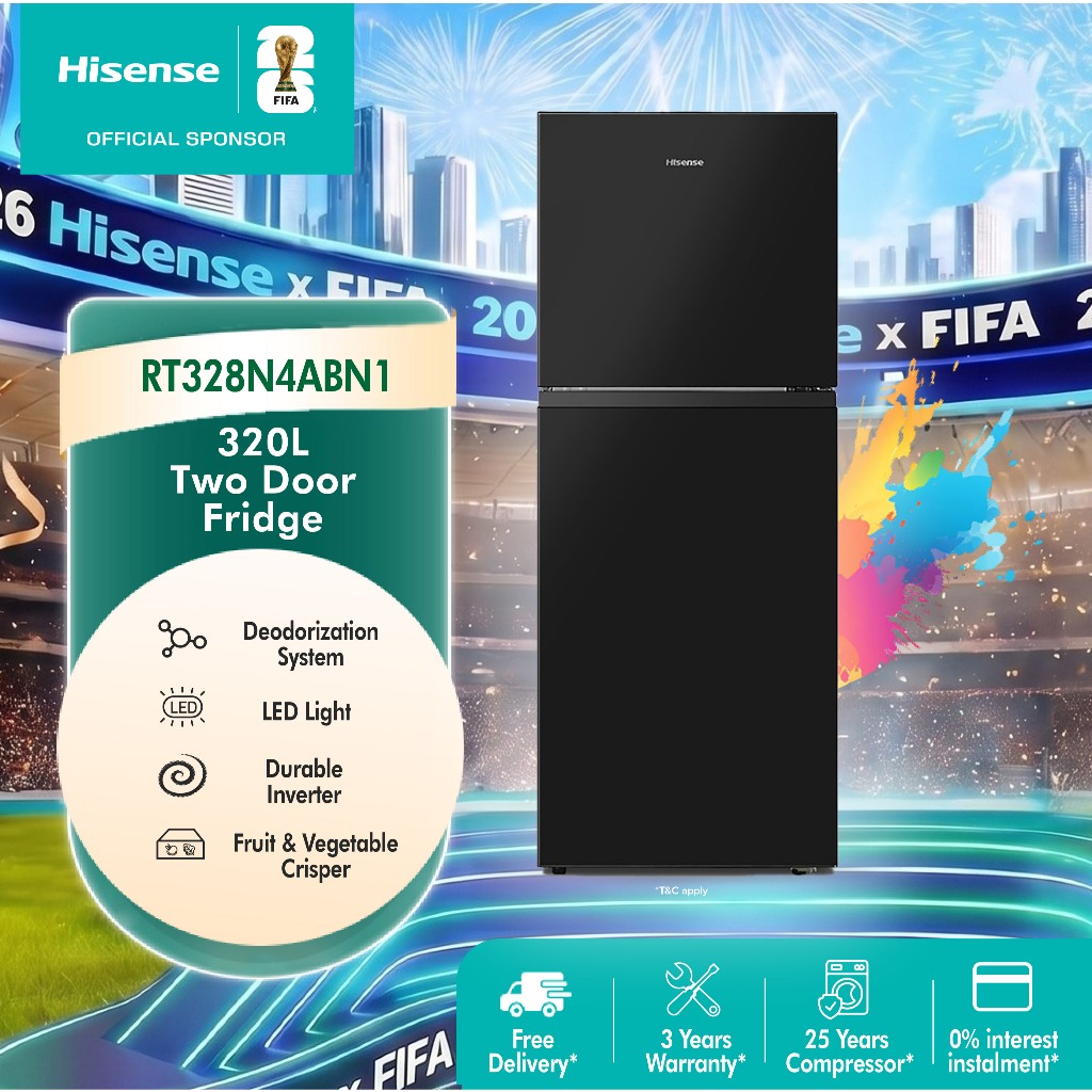 Kulkas Hisense 320L dengan Inverter