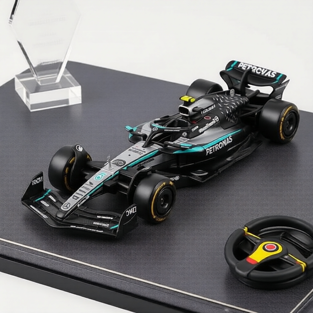 Bburago 1:43 W16 F1 Diecast - 2025 F1 Team W16 George Russell & Kimi Antonelli Bburago 1:43 W16 F1 Diecast - 2025 F1 Pasukan W16 George Russell & Kimi Antonelli