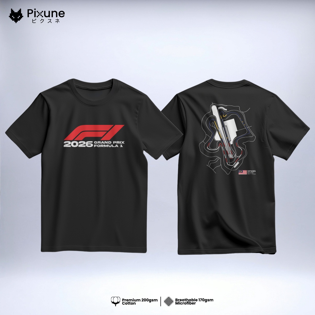 Formula 1 2026 Sepang, Malaysia / Gulf Air Bahrain Grand Prix T-Shirt | Unisex